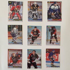 NHL Draft 1995 Vintage Hockey Cards - Lot of 9 w/ Giguère, Biron Rookie Cards